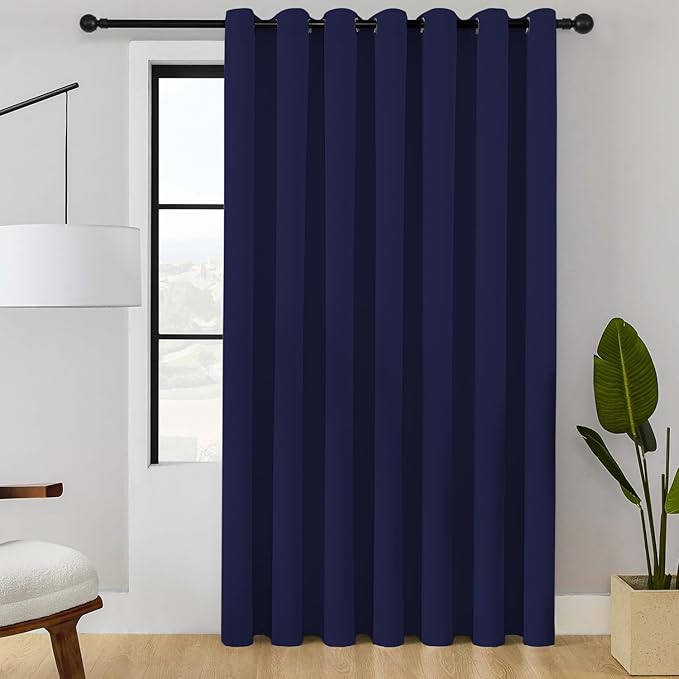 ChrisDowa Room Divider Curtain 96 Inches Long, Wide Blackout Sliding Door by ChrisDowa