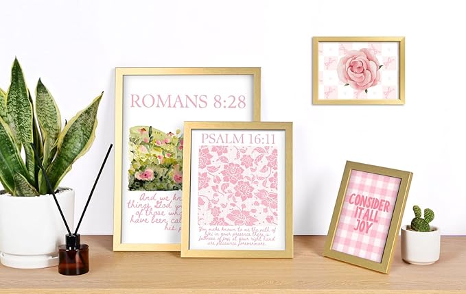 16 PCS Framed Christian Coquette Wall Art Decor, Gallery Wall Frame Set - Image 5