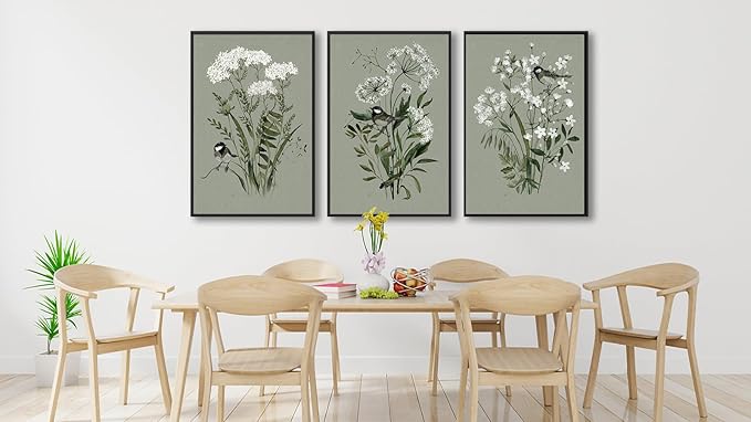 Large Flowers Canvas Wall Art - Image 4