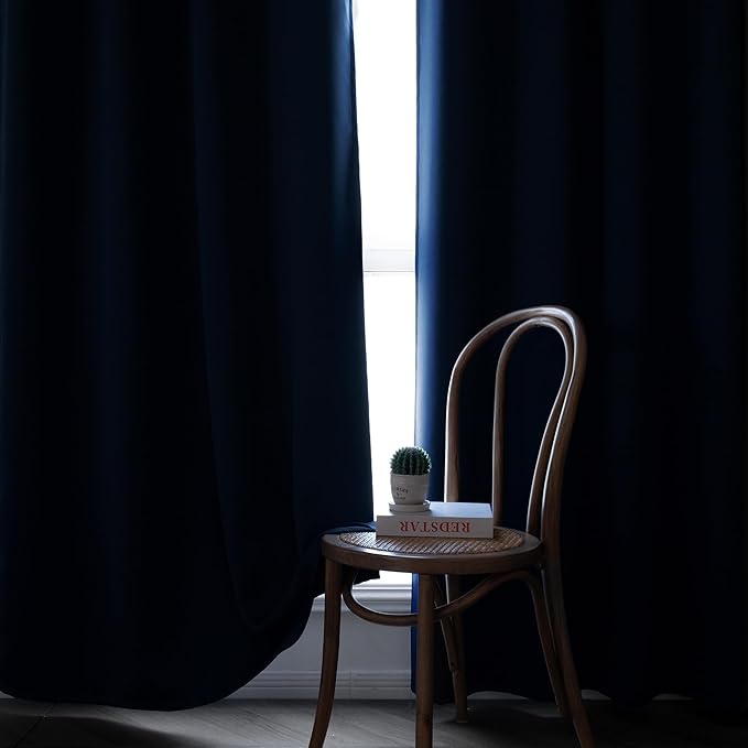 IGEMAEVE Blackout Curtains 84 Inch Length 2 Panels Set, Rod Pocket Energy - Image 7