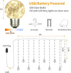 YOLIGHT Wishing Ball Curtain Lights 200 LED Window Curtain String Lights - Image 6