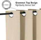 ChrisDowa Blackout Curtains 70 inches Wide - Image 2
