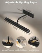 EZVALO 13 Inch Wireless Picture Lights, 4000mAh Rechargeable Battery RGB Colors - Image 7