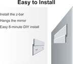 Ruomeng Wall Mirror Beveled Edge Frameless Mirror 24” x 36" Accent Mirror - Image 6