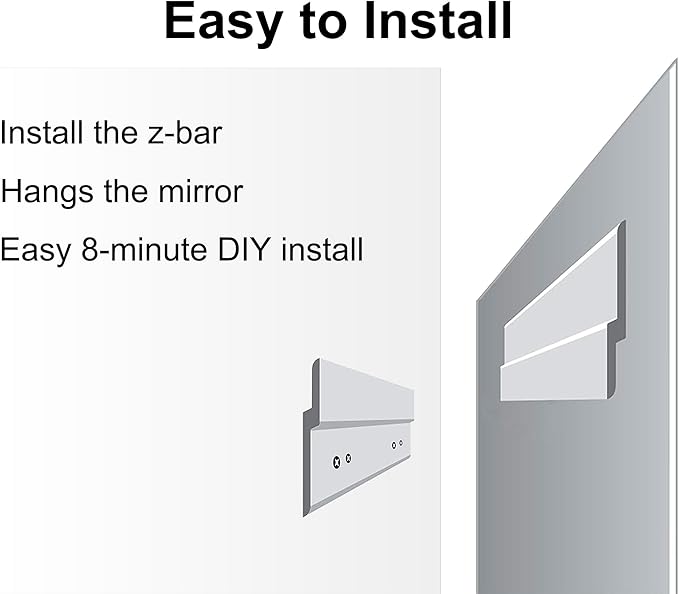Ruomeng Wall Mirror Beveled Edge Frameless Mirror 24” x 36" Accent Mirror - Image 6