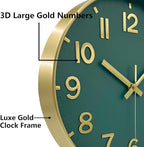 Wall Clocks Battery Operated, 12 Inch Non Ticking Digital Wall Clock, Silent - Image 7