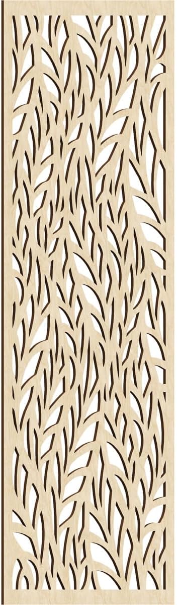 33 3/8"W x 84 3/8"H x 3/8"T Ortonville Decorative Fretwork Wood Wall Panels by EkenaMillwork
