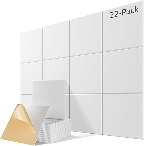 22 Pack Self-Adhesive Acoustic Panels, Soundproof Wall Panels by Lebenforce