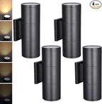 LEONLITE 12 Inch 3000K LED Cylinder Up Down Wall Light Outdoor, 120-277V by LEONLITE