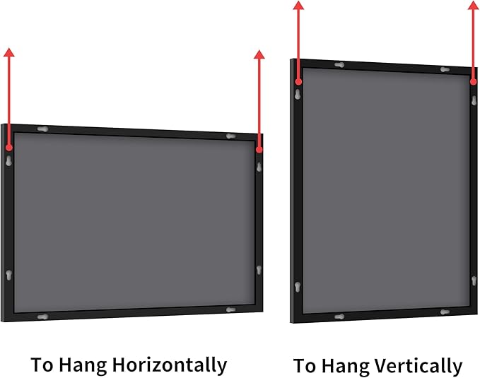 KOCUUY Bathroom Mirror, 24x40 Inch Black Mirror - Image 9
