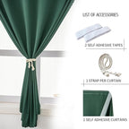 Blackout Curtains for Bedroom Sticky Curtain Blackout Window Cover Self - Image 2