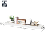 HOOBRO Floating Shelves for Wall, Wall Mounted Shelf Set of 2, 31.5" Hanging - Image 3