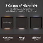 mooas Wooden Frame LED Silent Wall Clock - Image 3