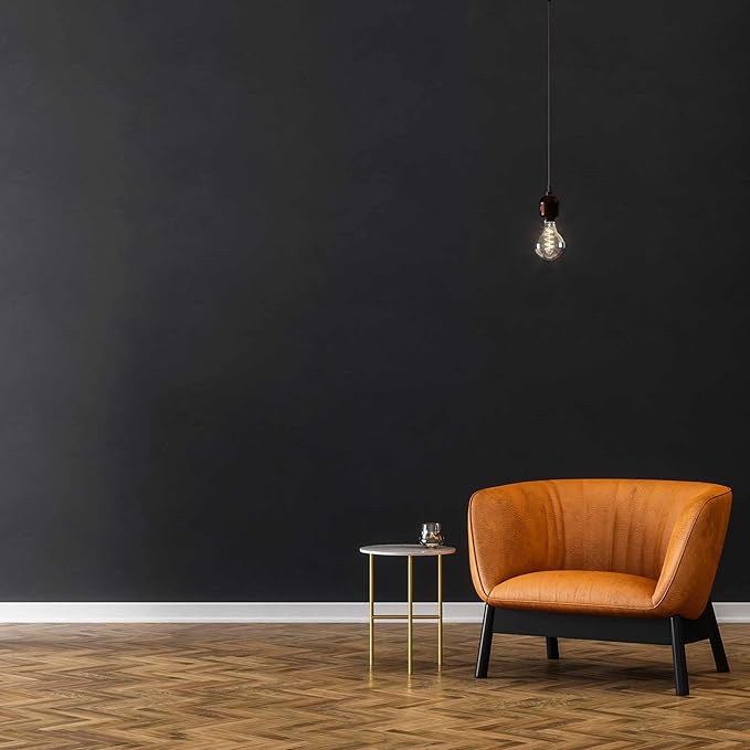 Black Peel and Stick Wallpaper, 15.7 X 78.7 inches Renter Friendly Wallpaper - Image 4