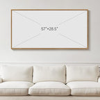 Extra Large Framed Abstract Canvas Wall Art - Image 8