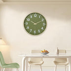 HZDHCLH Wall Clocks Battery Operated, Wall Clock Green Gold, 8 inch Wall Clock - Image 9