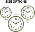 AKCISOT Wall Clock 10 Inch Silent Non-Ticking Modern Clocks Battery Operated - Image 2