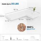 NATURE'S SOURCE Floating Corner Shelves - Image 3
