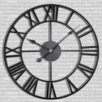 Antique Tower 24 inch Large Roman Numeral Wall Clock, Indoor Outdoor Patio by Letmaliy