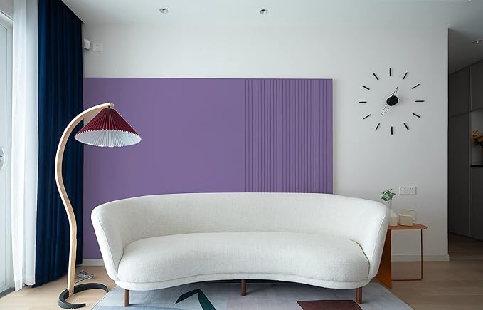 Dimoon 236''x17.7'' Purple Peel and Stick Wallpaper Contact Paper Modern Self - Image 3