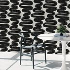 Tempaper x Bobby Berk White & Black Wiggle Room Removable Peel and Stick - Image 9