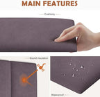IFNOW Wall Mounted Upholstered Headboard King, 3D Peel and Stick Soundproof - Image 3