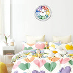 XFM 2 Pieces Learning Clock for Kids 8 Inch Silent Wall Clocks Battery Operated - Image 5