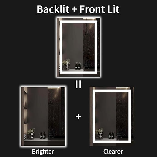 24"x32" LED Bathroom Mirror - Image 2