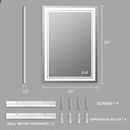 LED Bathroom Mirror 28x20 Inch - Image 8