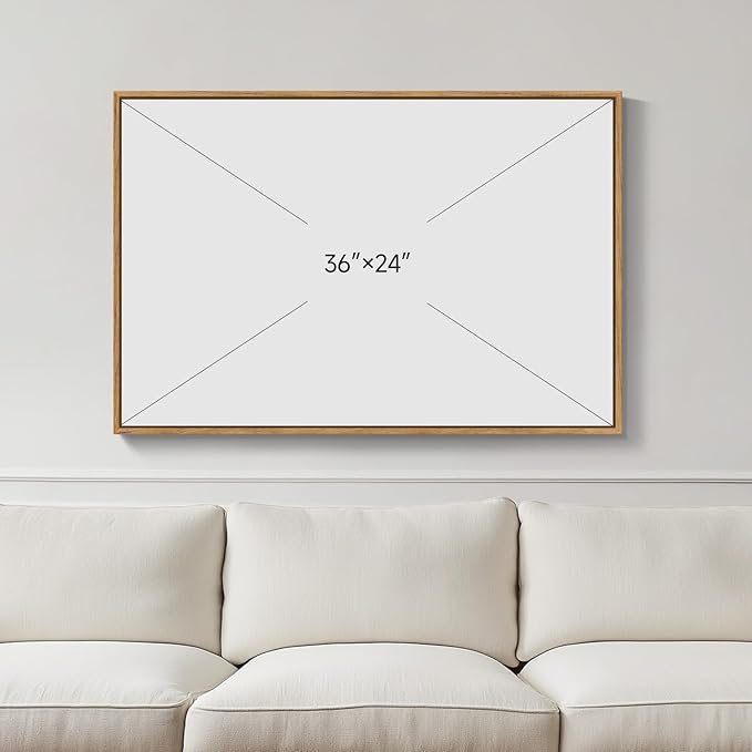 Framed Modern Neutral Beige Abstract Wall Art, Minimalist Canvas Prints - Image 3