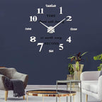 VANGOLD Large Wall Clocks for Living Room Decor, DIY Wall Clock Modern 3D Wall - Image 9