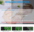AMIR Alarm Clock, LED Clock for Bedroom, Electronic Desktop Clock - Image 2
