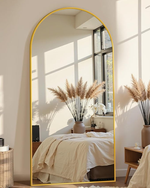 69"x28" Full Length Mirror, Arched Full Body Mirror, Standing Hanging or by Unknown
