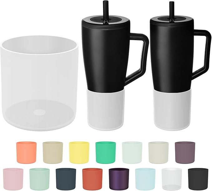 Tall Silicone Boot Compatible with Brumate Era 40 oz 30 oz Tumbler with Handle, Protective Anti-Slip & Anti-Scratches Cover Bumper Accessories