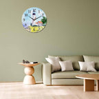 Mxocom Watercolor Lighthouse Wall Clock Building Green Hill Blue Skies House - Image 7