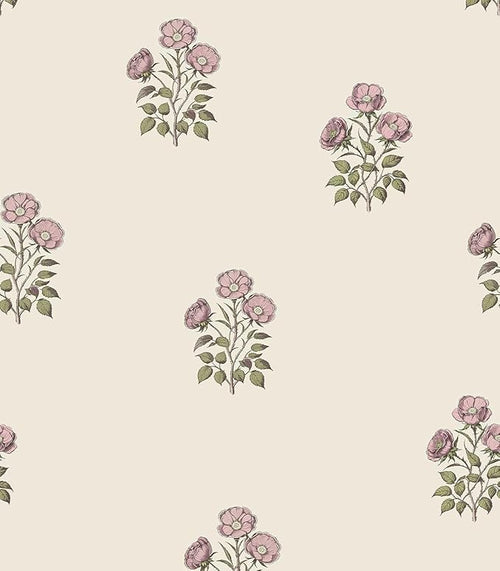 17.3"× 590.5" Vintage Floral Wallpaper Peel and Stick Boho Wallpaper Removable by LUKUUI