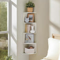 5-Tier Floating Corner Shelf Wall Mount, Heavy Duty Wall Corner Bookshelf by Unknown