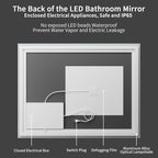 Koonmi 36"x40" LED Mirror for Bathroom, 90CRI Anti-Fog Vanity Mirror - Image 5