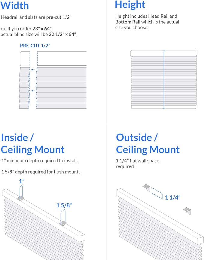 CHICOLOGY Mini Blinds for Indoor Windows – 23"W x 36"H, Cappuccino Horizontal - Image 7