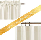NICETOWN Ivory White Velvet Curtains 108" Length - Image 5