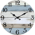 JoFomp 10 Inch Wooden Wall Clocks Battery Operated, Silent Wall Clock Non by JoFomp