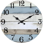 JoFomp 6 Inch Wooden Wall Clocks Battery Operated, Silent Wall Clock Non Ticking by JoFomp