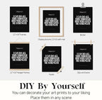 Locomiss Black Christian Wall Art Decor Posters, Minimalist Jesus Scripture - Image 7