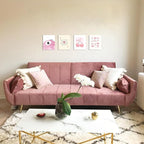 SEHSUVC Pink Coquette Y2K Lucky Wall Art Set of 4, Preppy Aesthetic Canvas - Image 6