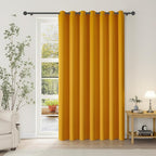 ChrisDowa Room Divider Curtain 108 Inches Long, Wide Blackout Sliding Door by ChrisDowa