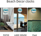 CHYLIN Nautical 14 Inch Wall Clock, Silent Sweep Movement, Good Gift - Image 5