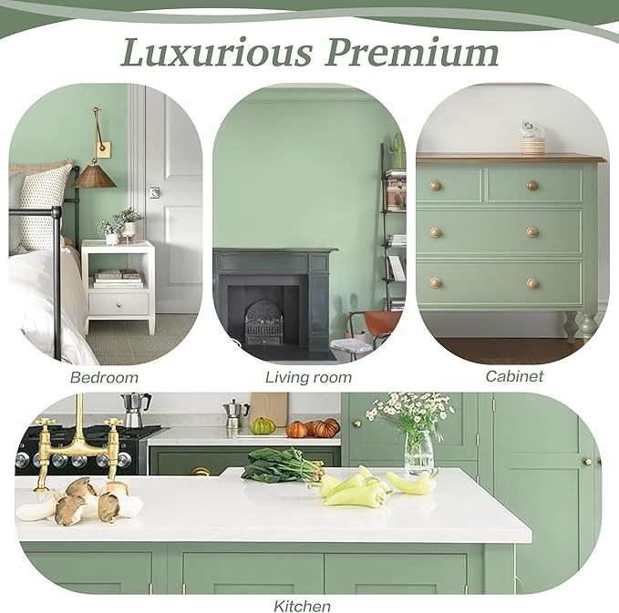 Dimoon 17.7''x236'' Peel and Stick Wallpaper Light Green Contact Paper - Image 6