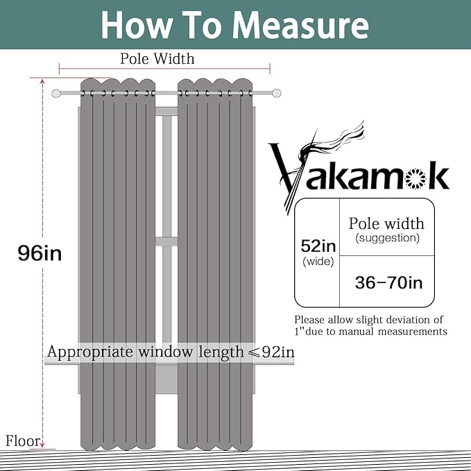 Yakamok Sage 100% Blackout Curtains, Total Blackout Lined Curtain Panels - Image 7
