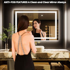 LOAAO 40"x28" LED Bathroom Mirror - Image 2