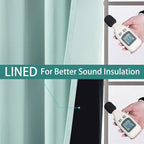 Yakamok 100% Blackout Curtains Energy Saving Thermal Insulated 2 Thick Layers - Image 4